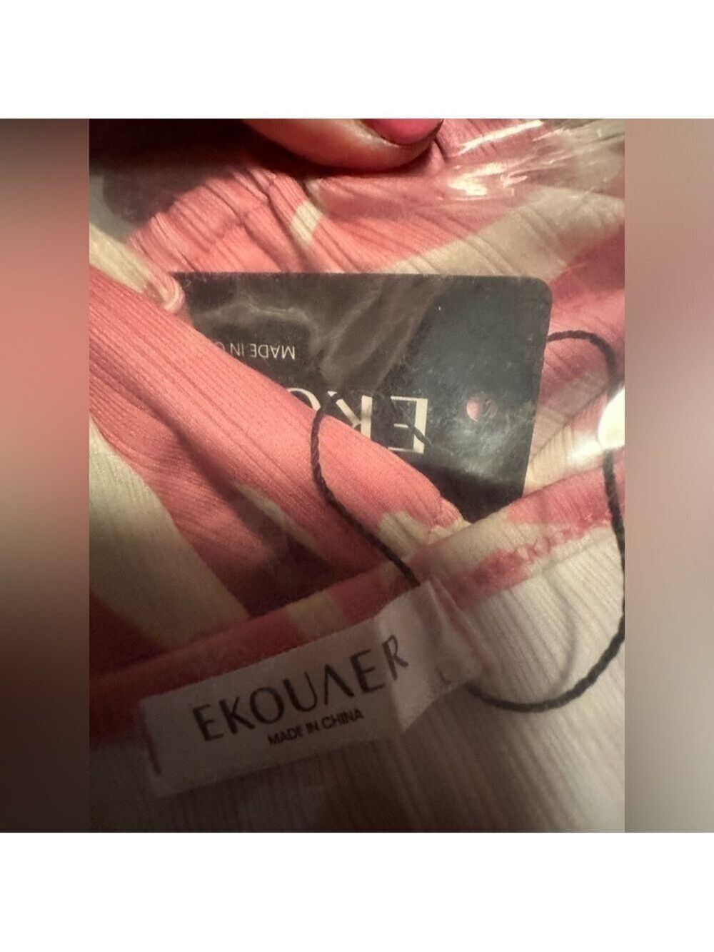 Ekouaer Ribbed Lounge Set for Women 2 Piece Crop Top and Shorts Matching Outfit - Picture 6 of 9